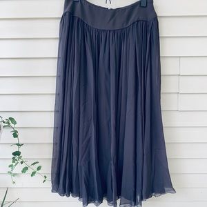 Flowy slate blue skirt